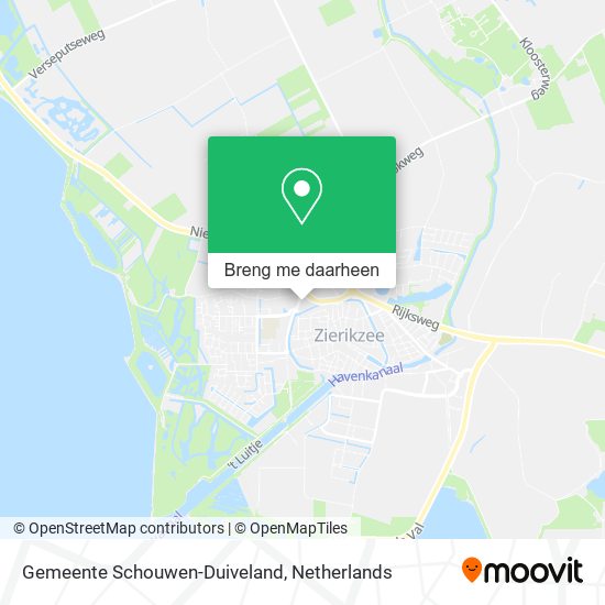Gemeente Schouwen-Duiveland kaart