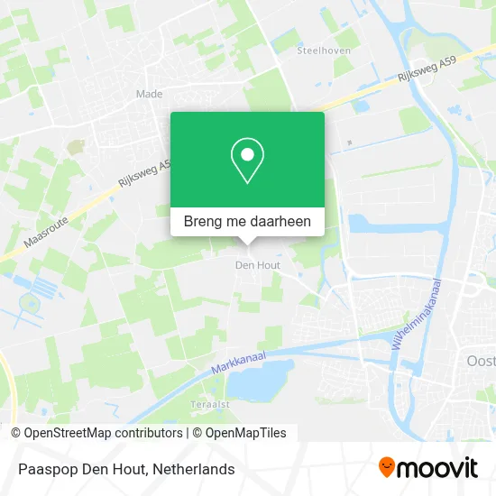 Paaspop Den Hout kaart