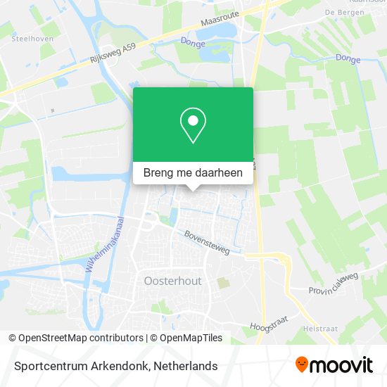 Sportcentrum Arkendonk kaart