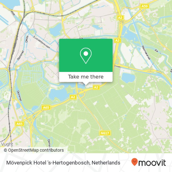 Mövenpick Hotel 's-Hertogenbosch kaart