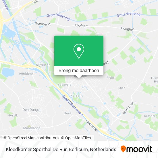 Kleedkamer Sporthal De Run Berlicum kaart