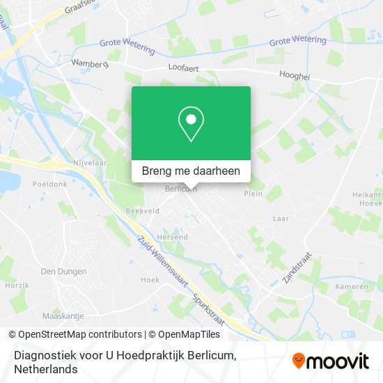 Diagnostiek voor U Hoedpraktijk Berlicum kaart