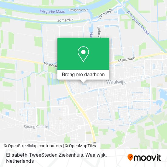 Elisabeth-TweeSteden Ziekenhuis, Waalwijk kaart