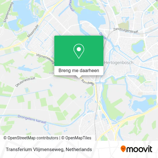 Transferium Vlijmenseweg kaart