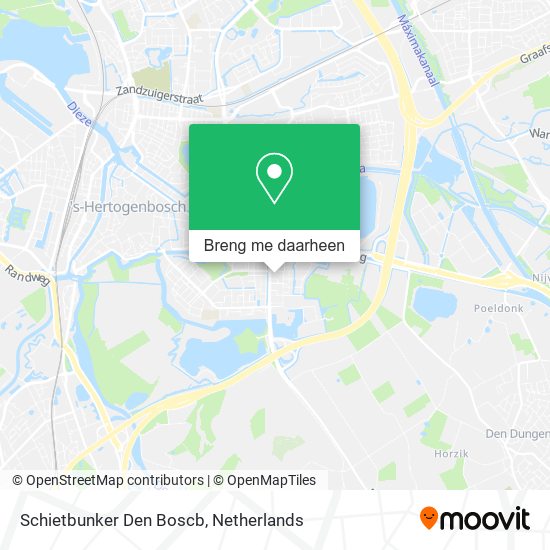 Schietbunker Den Boscb kaart