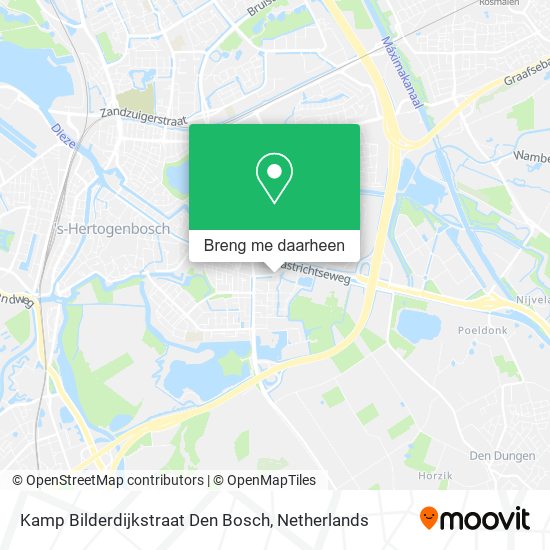 Kamp Bilderdijkstraat Den Bosch kaart
