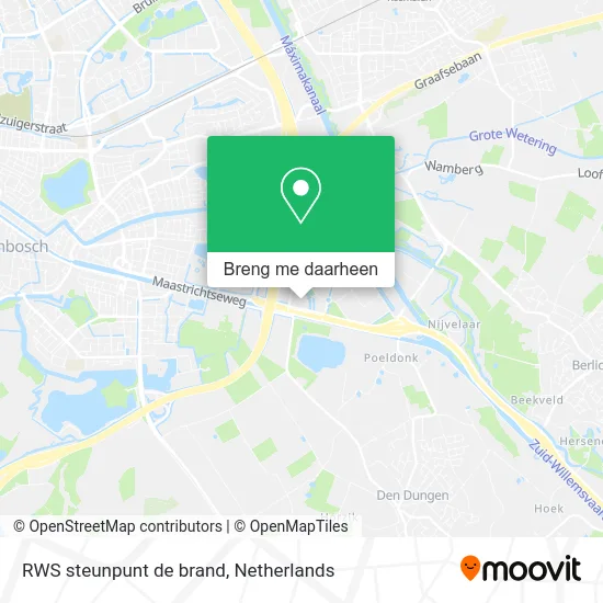 RWS steunpunt de brand kaart