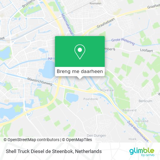 Shell Truck Diesel de Steenbok kaart