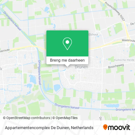 Appartementencomplex De Duinen kaart