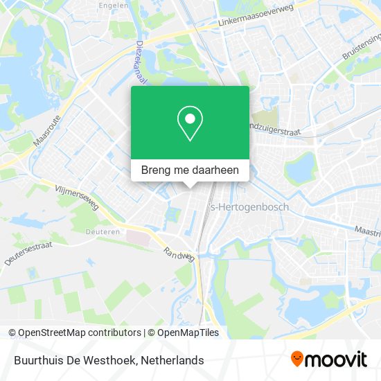 Buurthuis De Westhoek kaart