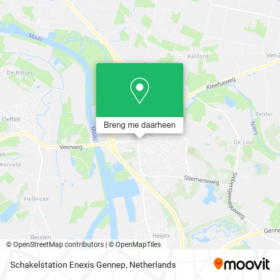 Schakelstation Enexis Gennep kaart