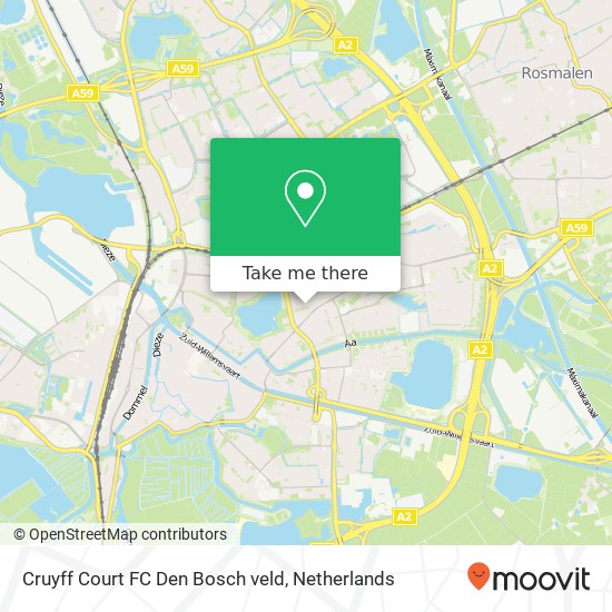 Cruyff Court FC Den Bosch veld kaart