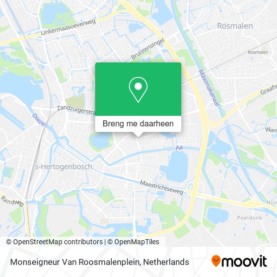 Monseigneur Van Roosmalenplein kaart