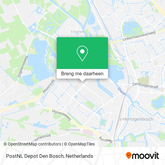 PostNL Depot Den Bosch kaart