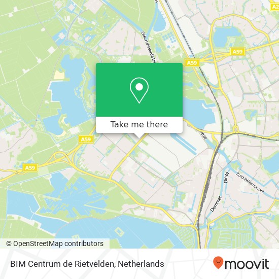 BIM Centrum de Rietvelden kaart