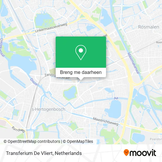 Transferium De Vliert kaart