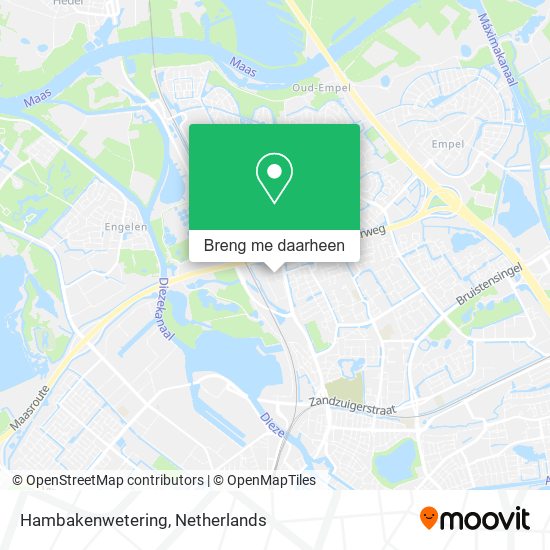 Hambakenwetering kaart