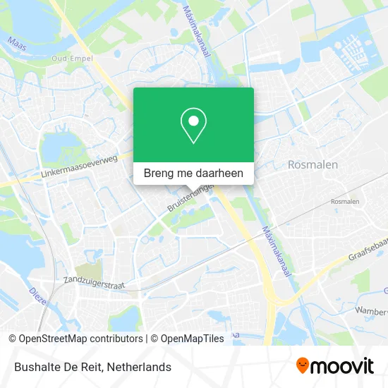 Bushalte De Reit kaart
