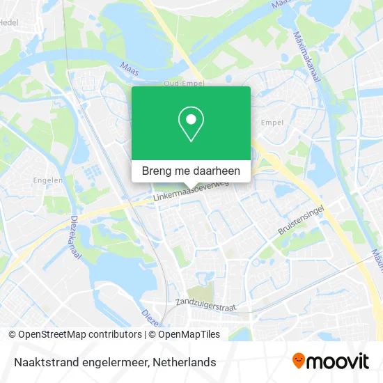 Naaktstrand engelermeer kaart