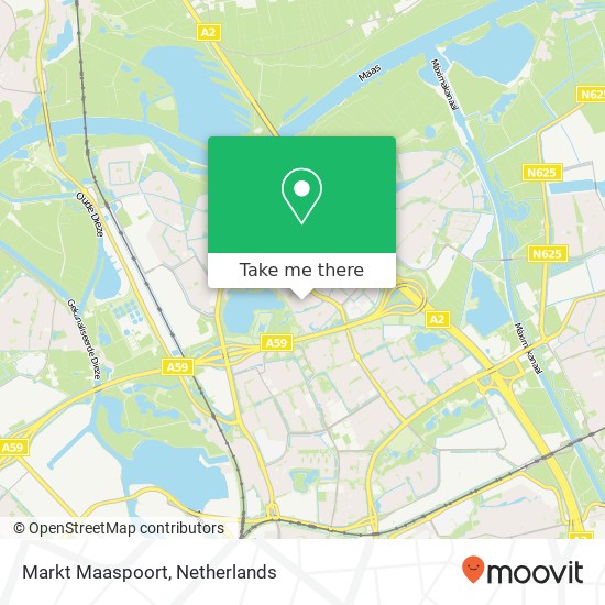 Markt Maaspoort kaart