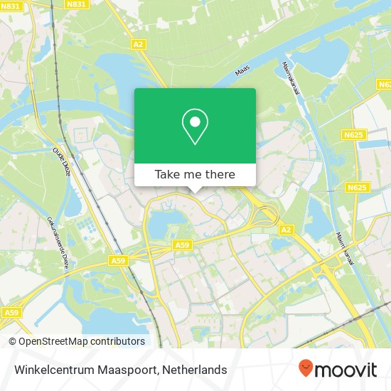 Winkelcentrum Maaspoort kaart