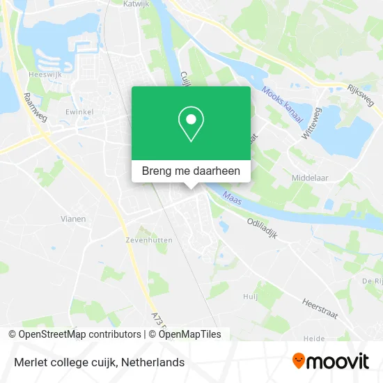 Merlet college cuijk kaart