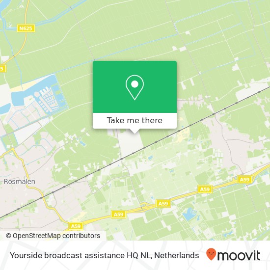 Yourside broadcast assistance HQ NL kaart