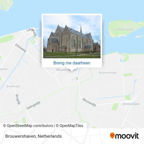 Brouwershaven kaart