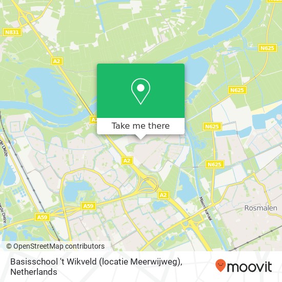 Basisschool 't Wikveld (locatie Meerwijweg) kaart