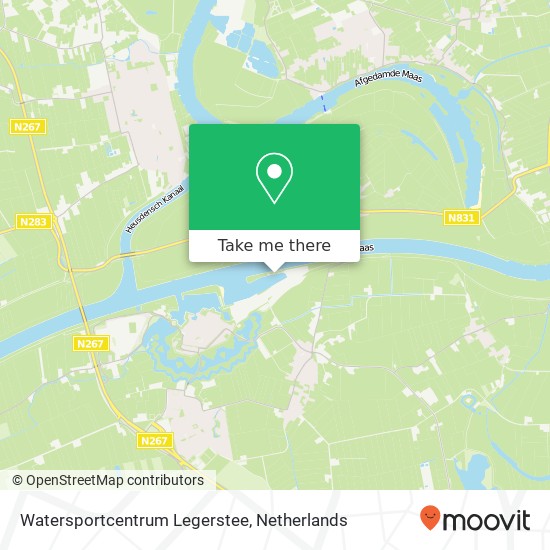 Watersportcentrum Legerstee kaart