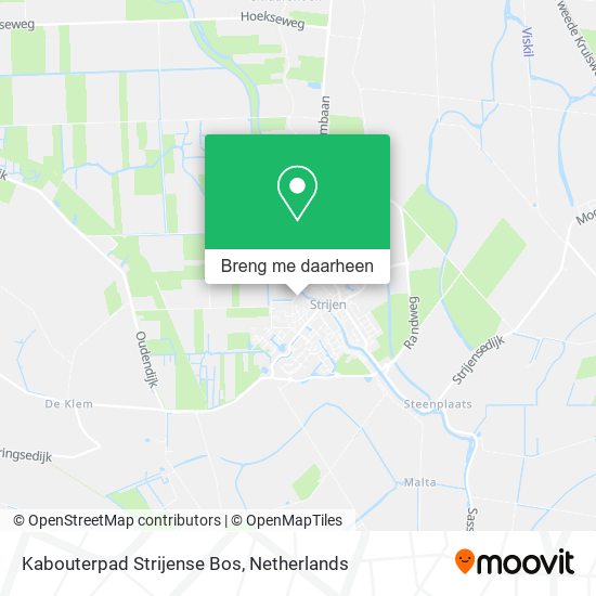 Kabouterpad Strijense Bos kaart