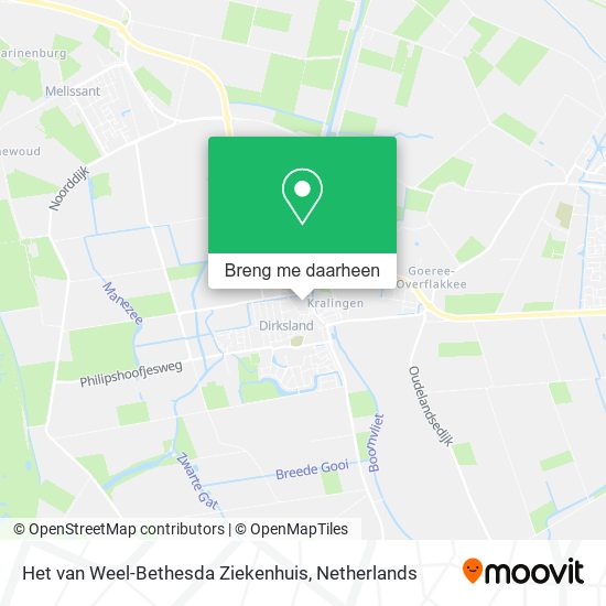 Het van Weel-Bethesda Ziekenhuis kaart