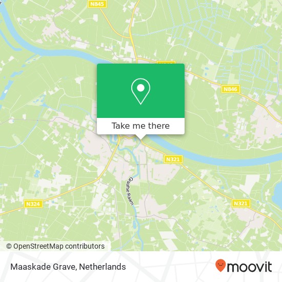 Maaskade Grave kaart
