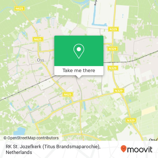 RK St. Jozefkerk (Titus Brandsmaparochie) kaart