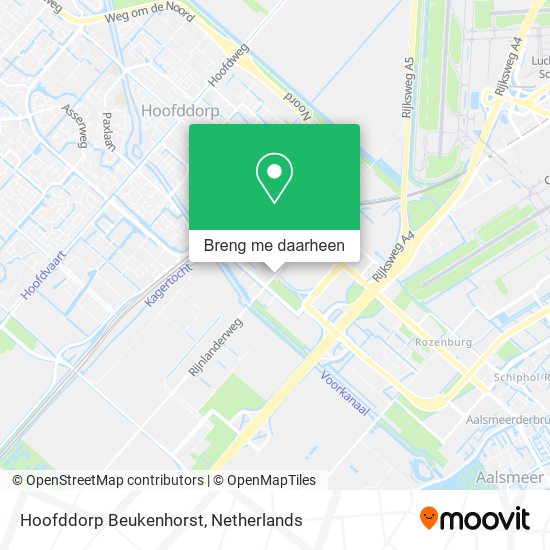 Hoofddorp Beukenhorst kaart