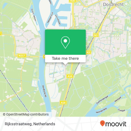 Rijksstraatweg kaart