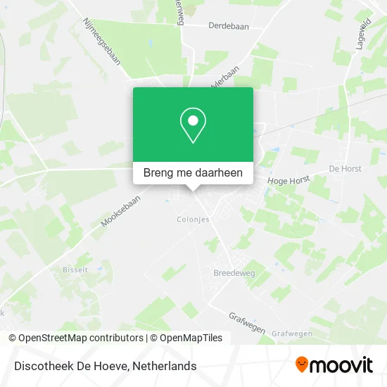Discotheek De Hoeve kaart