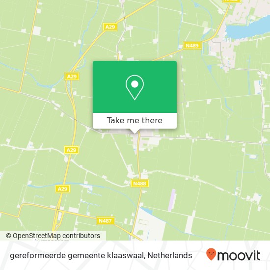 gereformeerde gemeente klaaswaal kaart