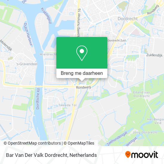 Bar Van Der Valk Dordrecht kaart