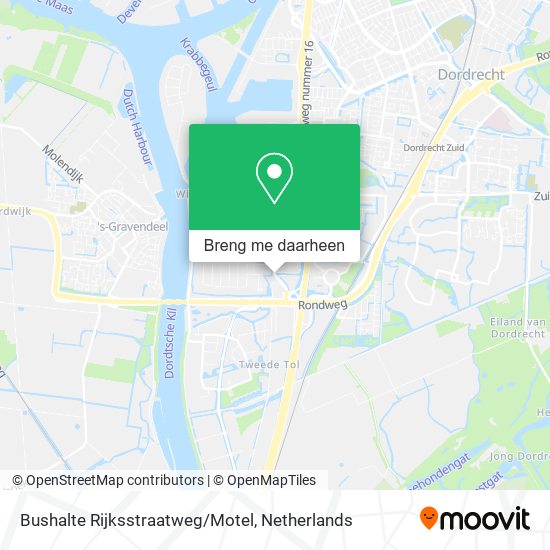 Bushalte Rijksstraatweg/Motel kaart