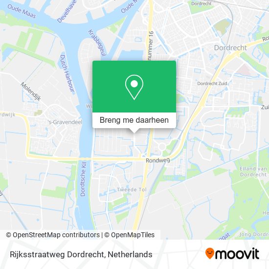 Rijksstraatweg Dordrecht kaart