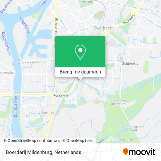 Boerderij Mildenburg kaart