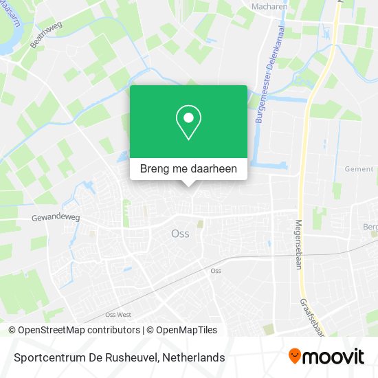 Sportcentrum De Rusheuvel kaart