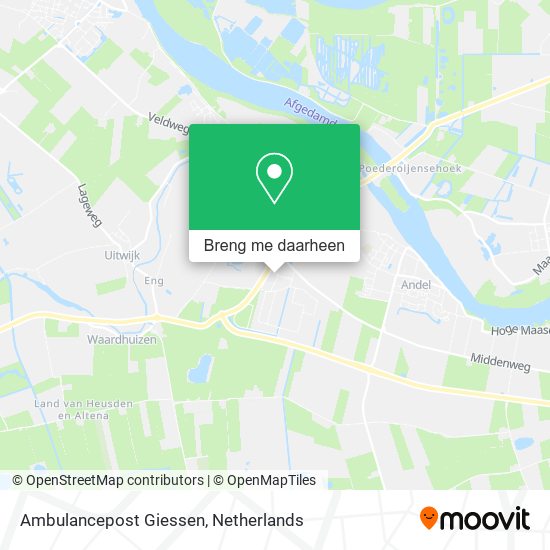 Ambulancepost Giessen kaart