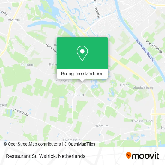 Restaurant St. Walrick kaart