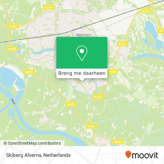 Skiberg Alverna kaart
