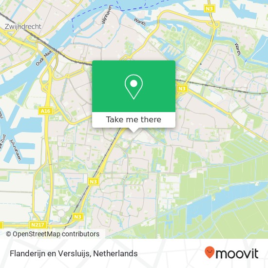 Flanderijn en Versluijs kaart