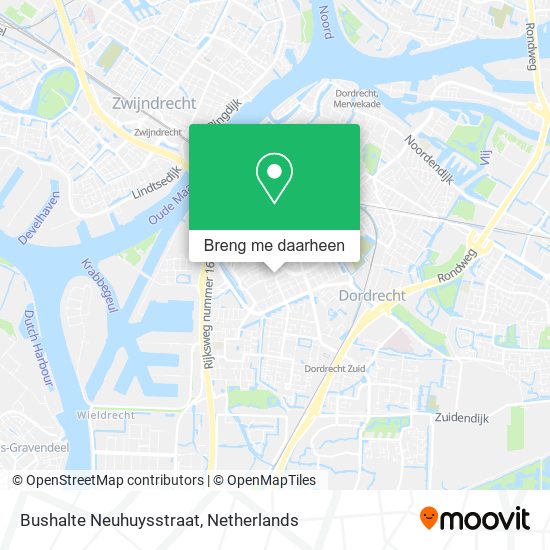 Bushalte Neuhuysstraat kaart