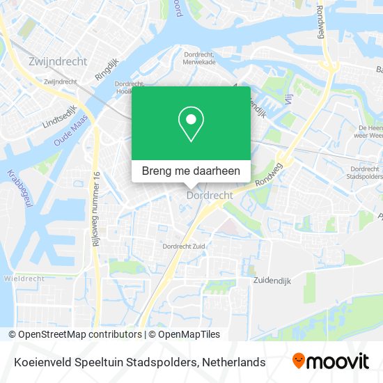 Koeienveld Speeltuin Stadspolders kaart