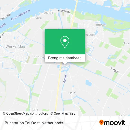 Busstation Tol Oost kaart